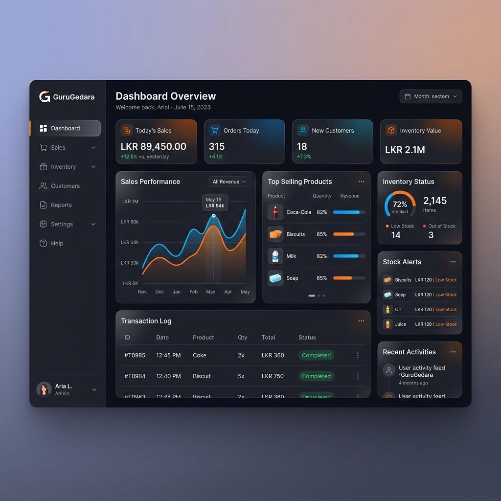 GuruGedara — Sales & Inventory Management System